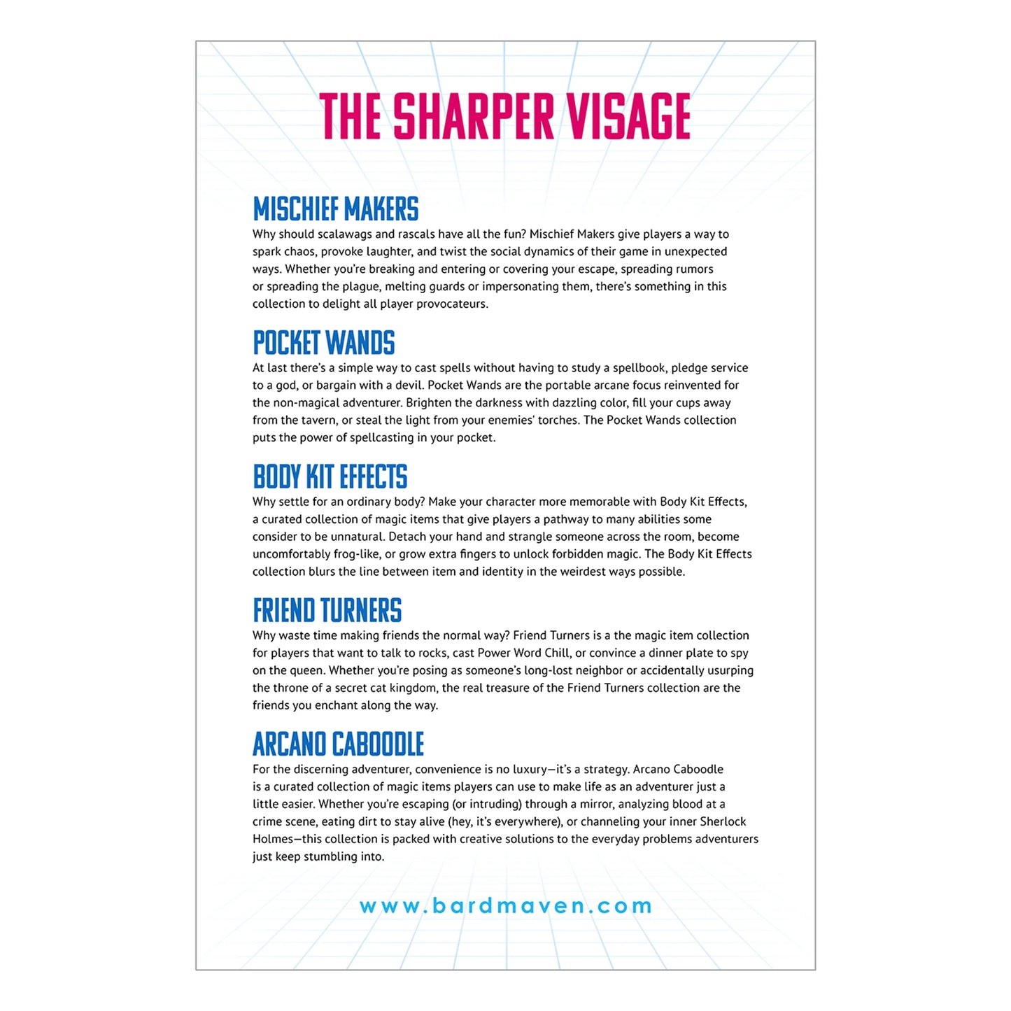 Mischief Makers (PDF) — 5e Magic Items for Chaos & Roleplay