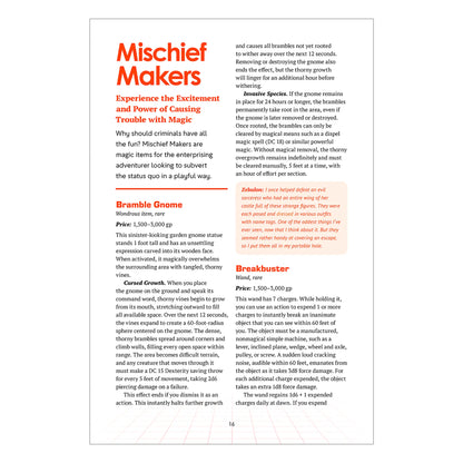 Mischief Makers (PDF) — 5e Magic Items for Chaos & Roleplay